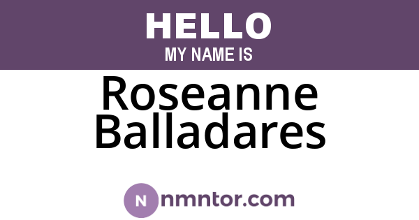 Roseanne Balladares