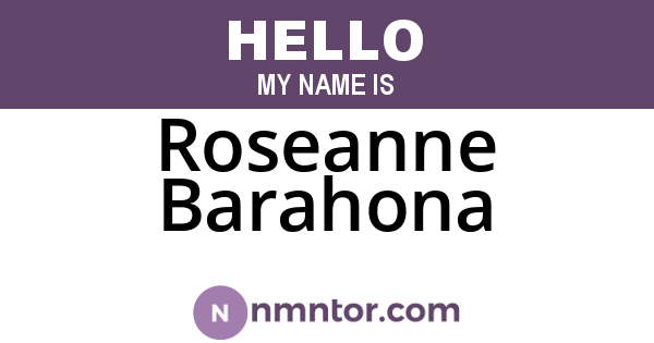 Roseanne Barahona