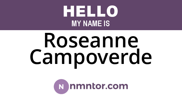 Roseanne Campoverde