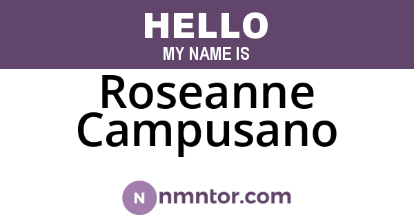 Roseanne Campusano