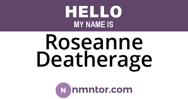 Roseanne Deatherage
