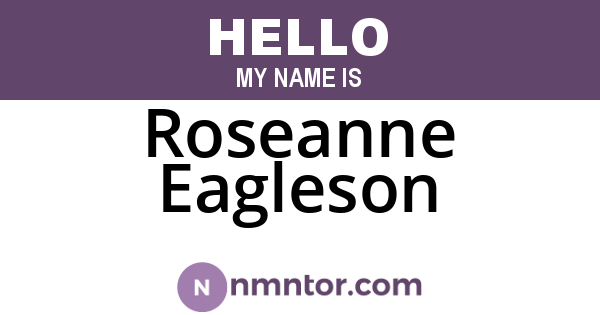 Roseanne Eagleson