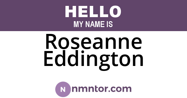 Roseanne Eddington