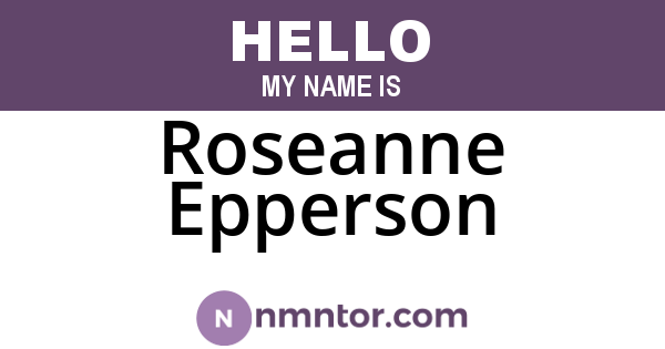Roseanne Epperson