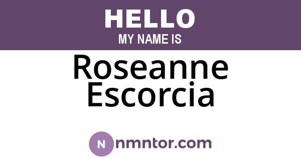 Roseanne Escorcia