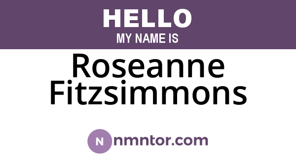 Roseanne Fitzsimmons