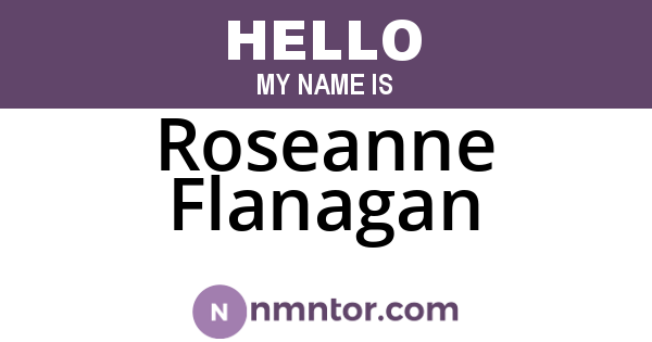 Roseanne Flanagan
