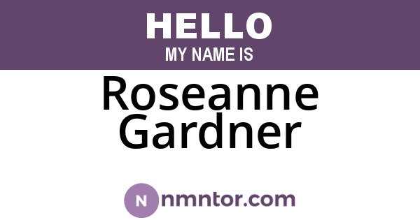 Roseanne Gardner