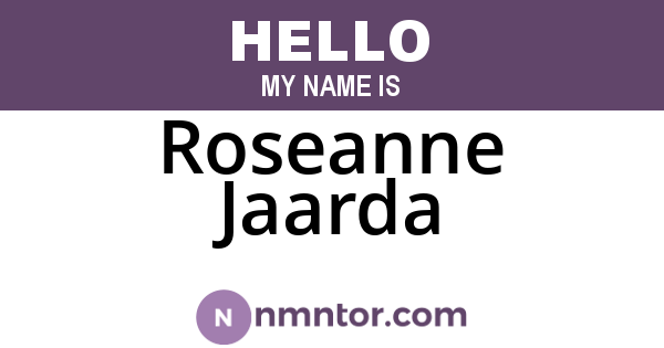 Roseanne Jaarda