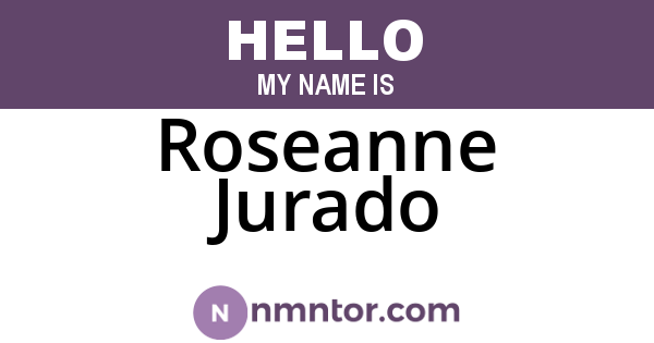 Roseanne Jurado