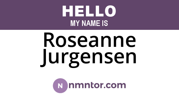 Roseanne Jurgensen
