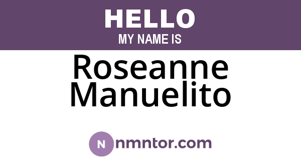 Roseanne Manuelito