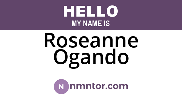 Roseanne Ogando