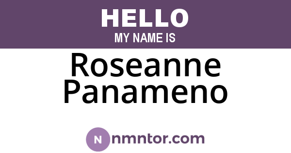 Roseanne Panameno