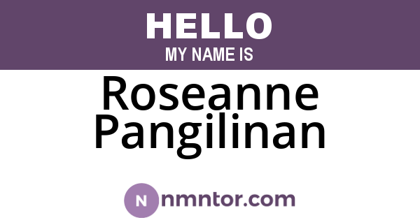 Roseanne Pangilinan