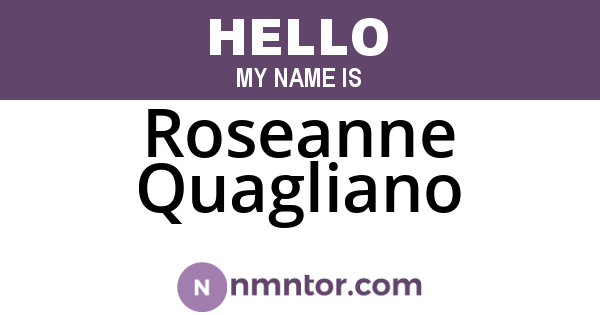 Roseanne Quagliano