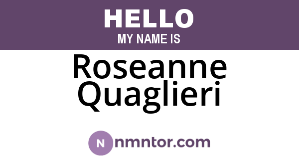 Roseanne Quaglieri