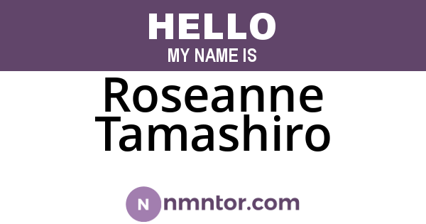 Roseanne Tamashiro