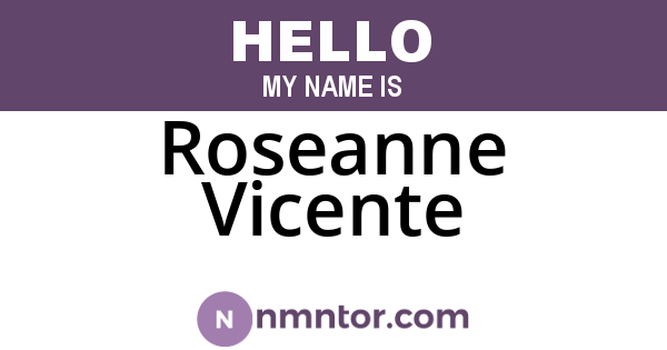 Roseanne Vicente
