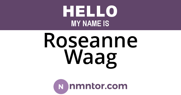Roseanne Waag