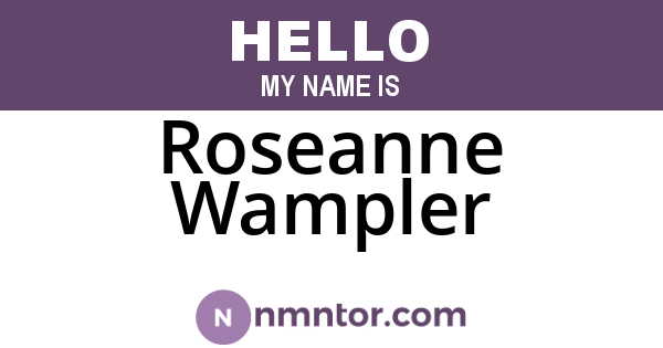 Roseanne Wampler