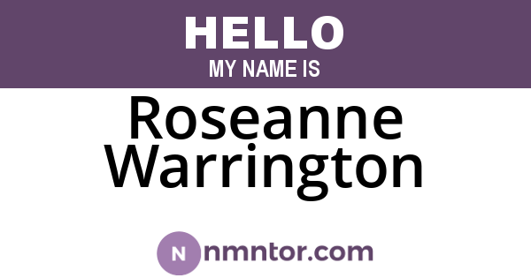 Roseanne Warrington