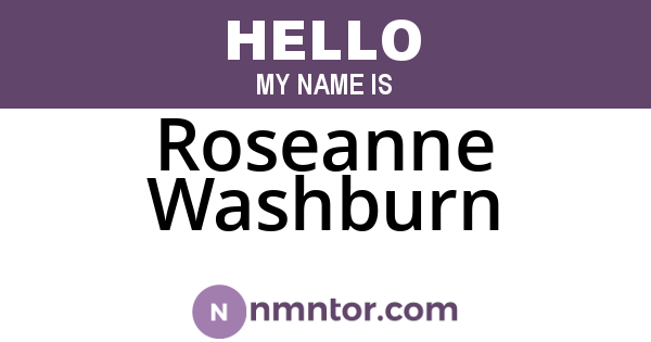 Roseanne Washburn