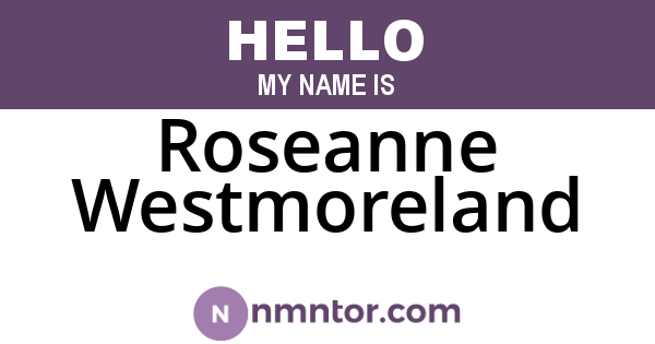 Roseanne Westmoreland