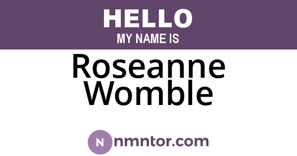 Roseanne Womble