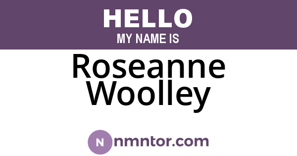 Roseanne Woolley