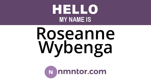 Roseanne Wybenga