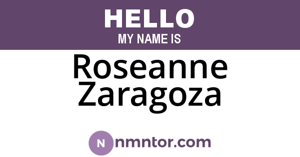 Roseanne Zaragoza