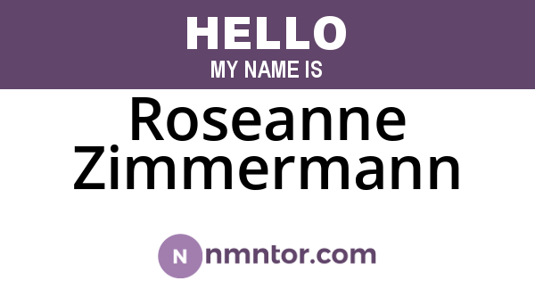 Roseanne Zimmermann