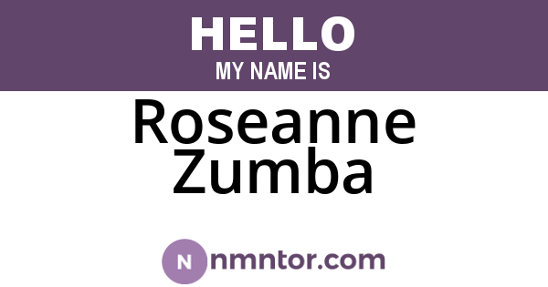 Roseanne Zumba