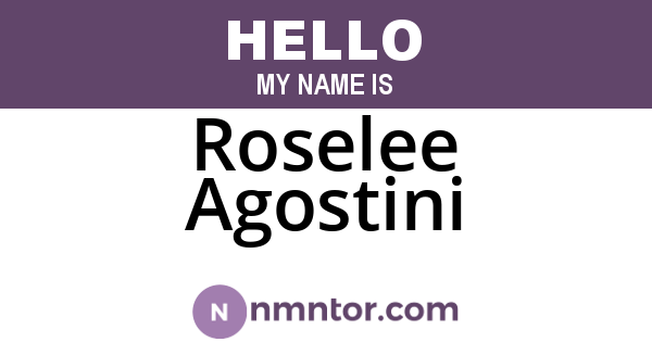 Roselee Agostini