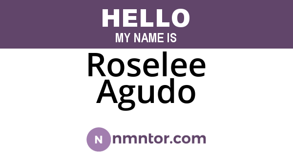 Roselee Agudo
