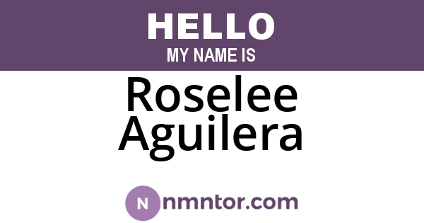 Roselee Aguilera