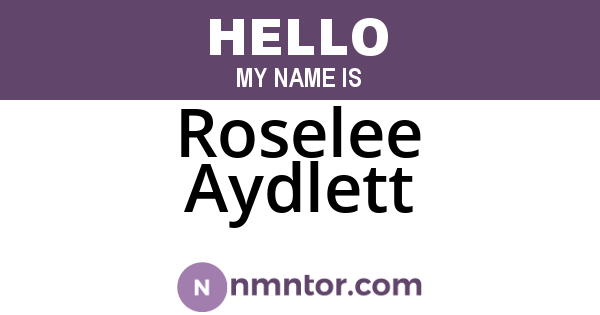 Roselee Aydlett