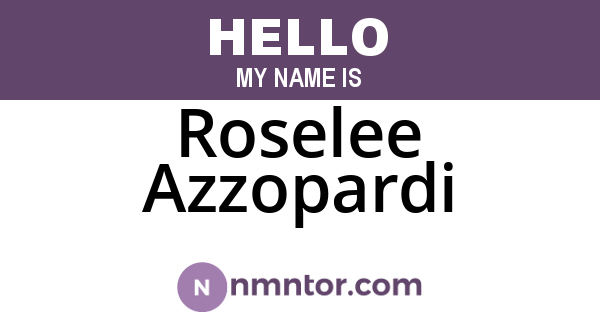 Roselee Azzopardi
