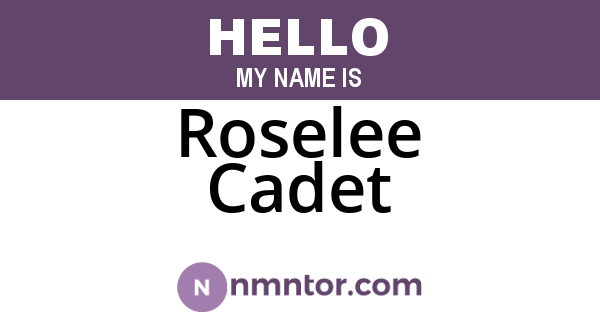 Roselee Cadet