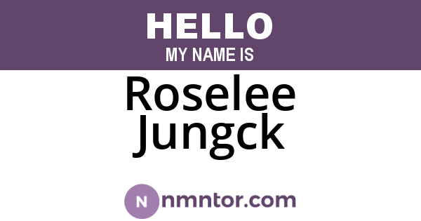 Roselee Jungck