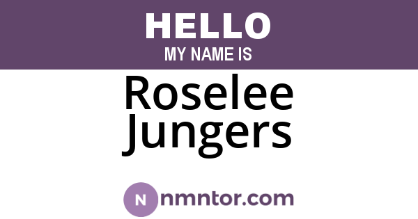 Roselee Jungers