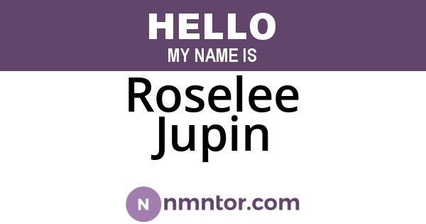 Roselee Jupin