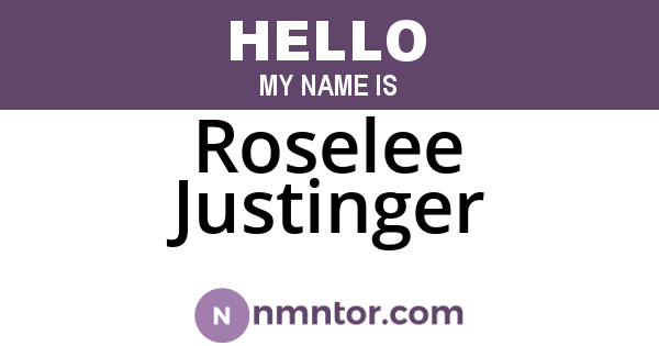 Roselee Justinger