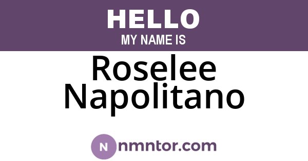 Roselee Napolitano