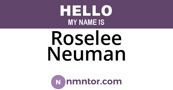 Roselee Neuman