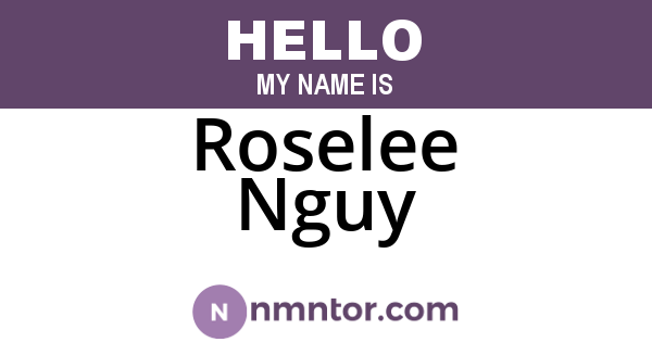 Roselee Nguy