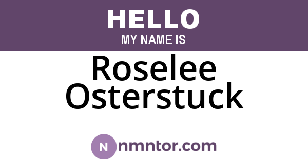 Roselee Osterstuck