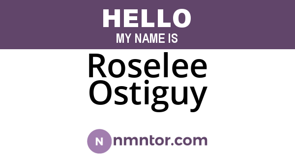 Roselee Ostiguy