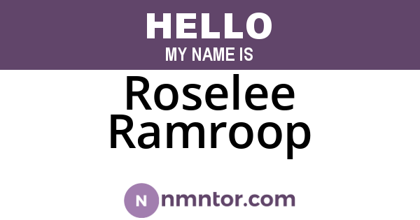 Roselee Ramroop